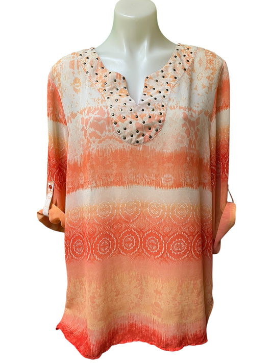 orange Roz & Ali Women's top, XL