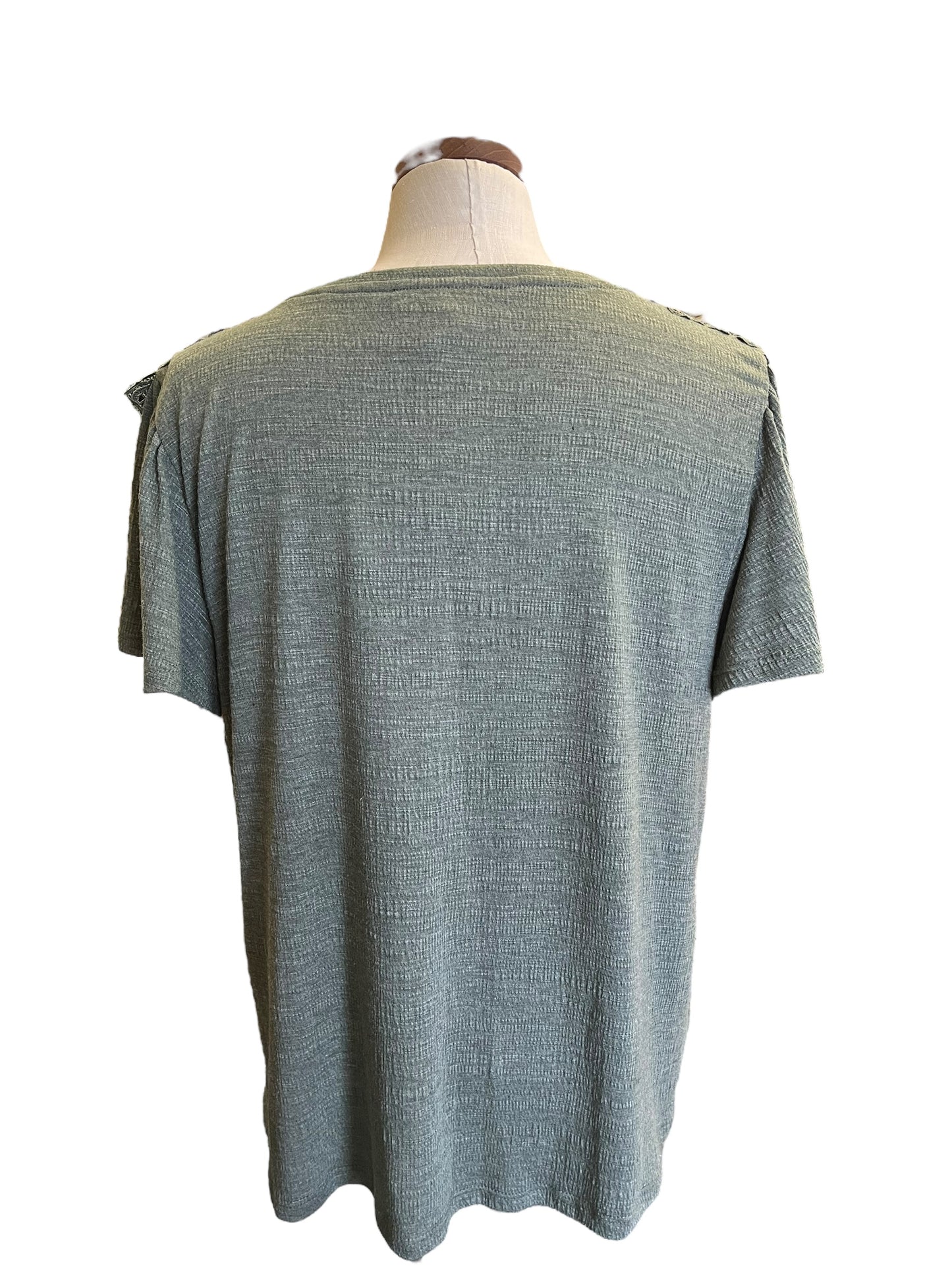 Green Cable & Gauge Women's top, Large