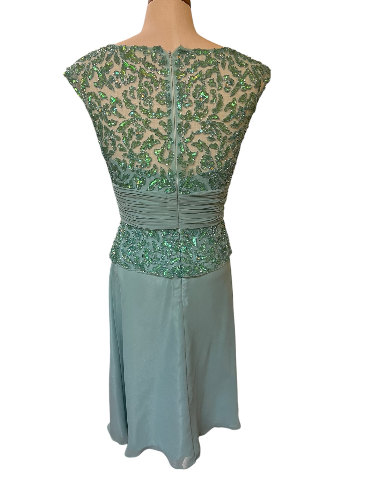 Green Cameron Blake Formal Dress, 8