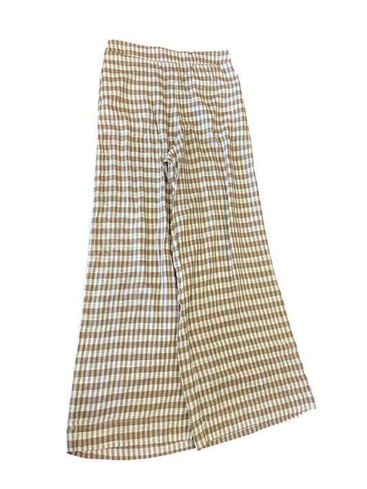 tan plaid Rich & Famous Pants, Medium