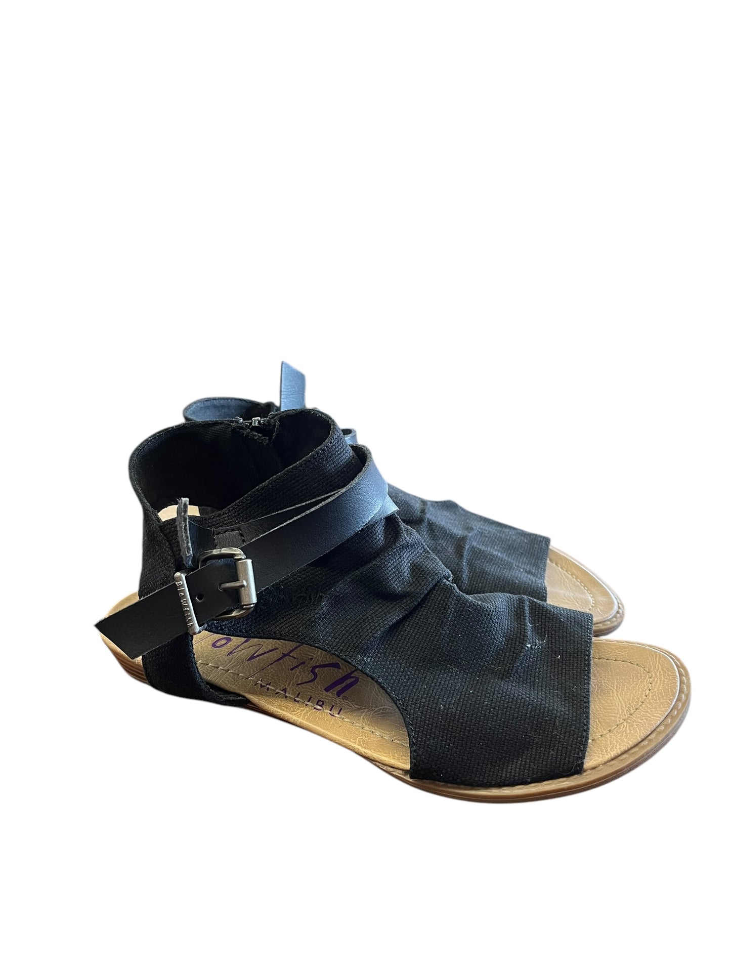 Black Blowfish sandals, 8