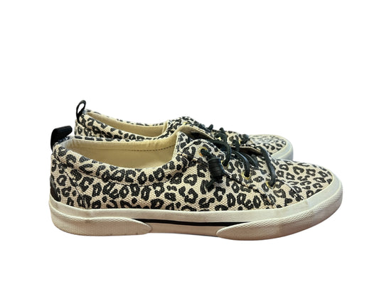 Leopard Sperry Sneakers, 9