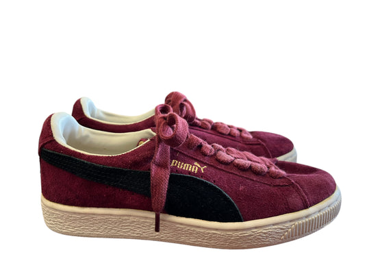 burgundy Puma Sneakers, 6.5