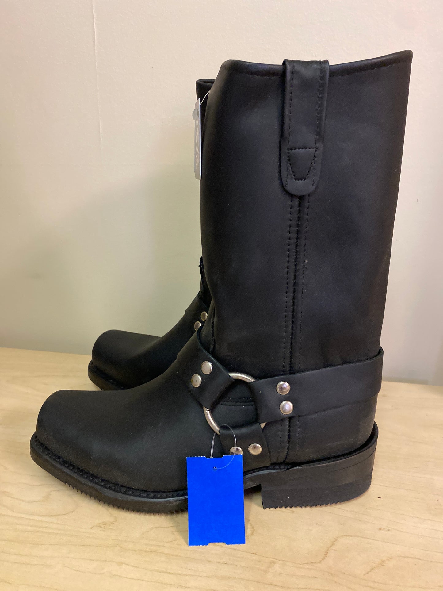 Black Double H Boots, 8