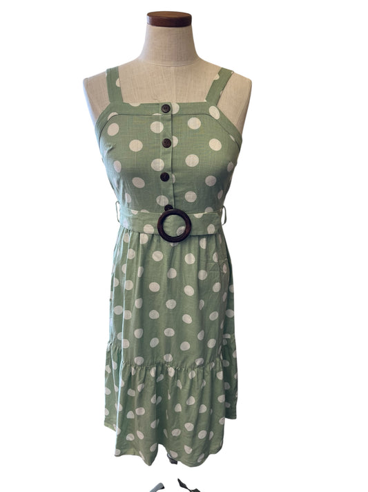 Green Monteau Dress, xs