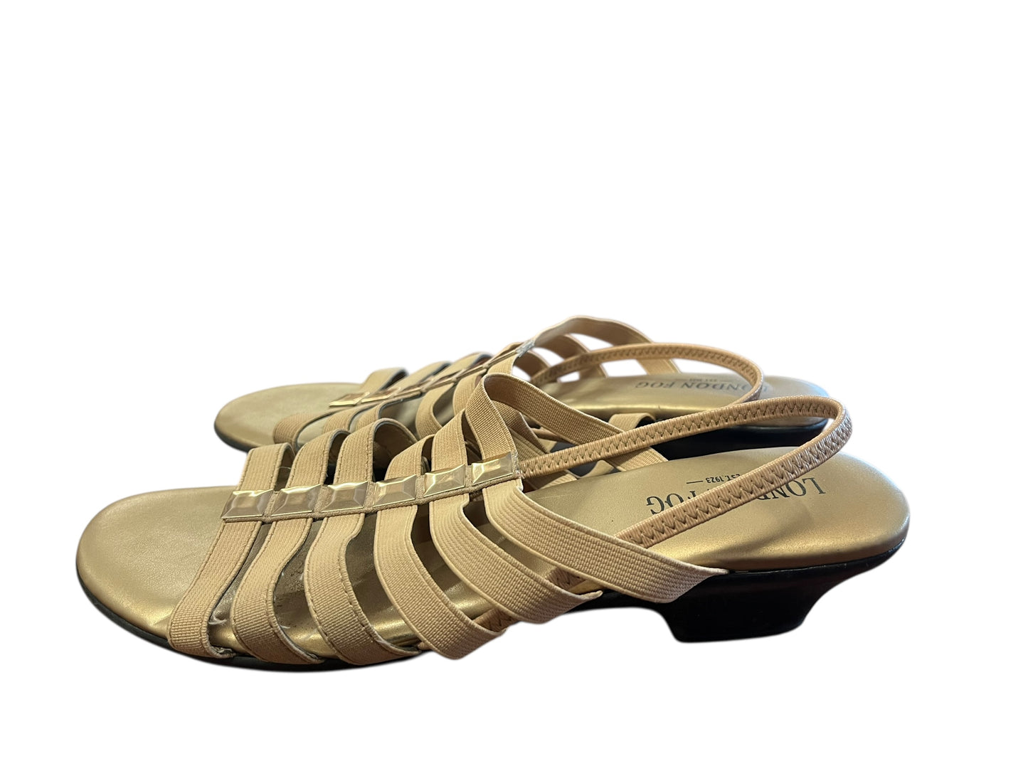 champagne London Fog sandals, 8