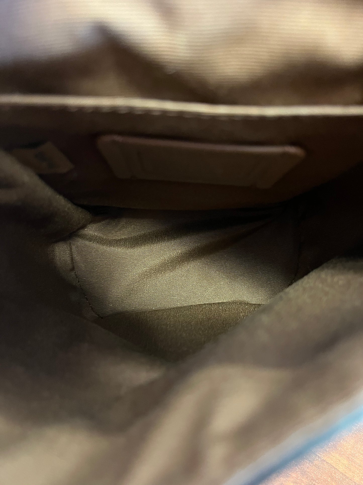 Khaki Coach Purse