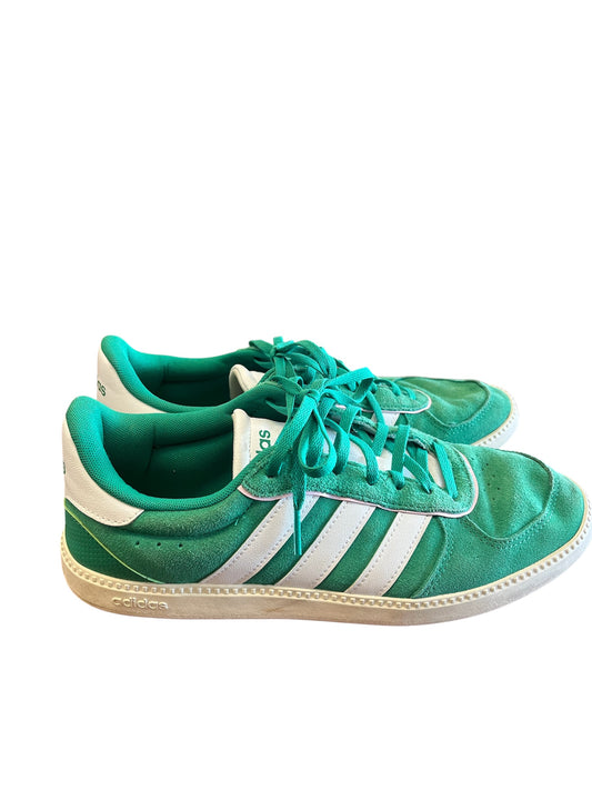 Green Adidas Sneakers, 9.5
