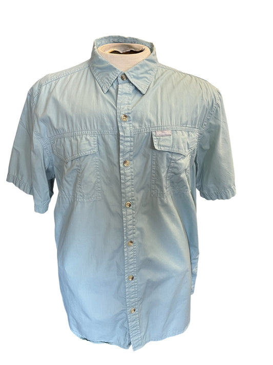 Light Blue columbia Men's Tops, Large