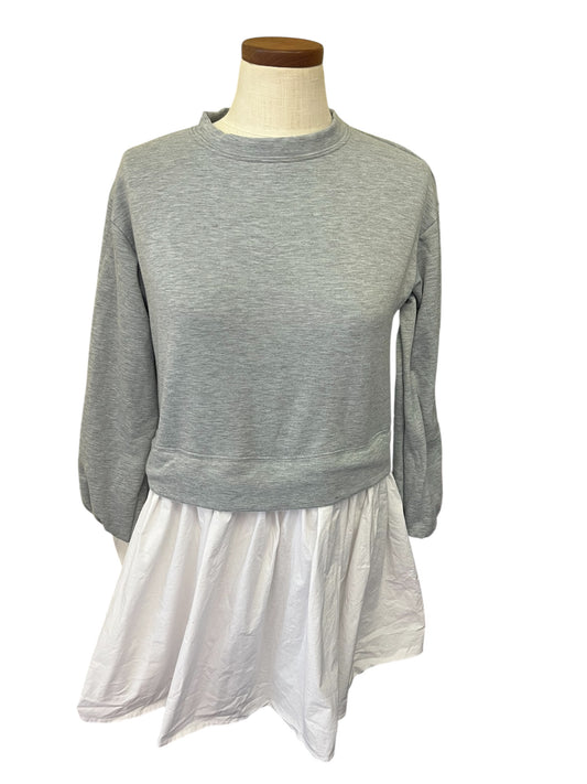 gray and white Francesca's Dress, xs