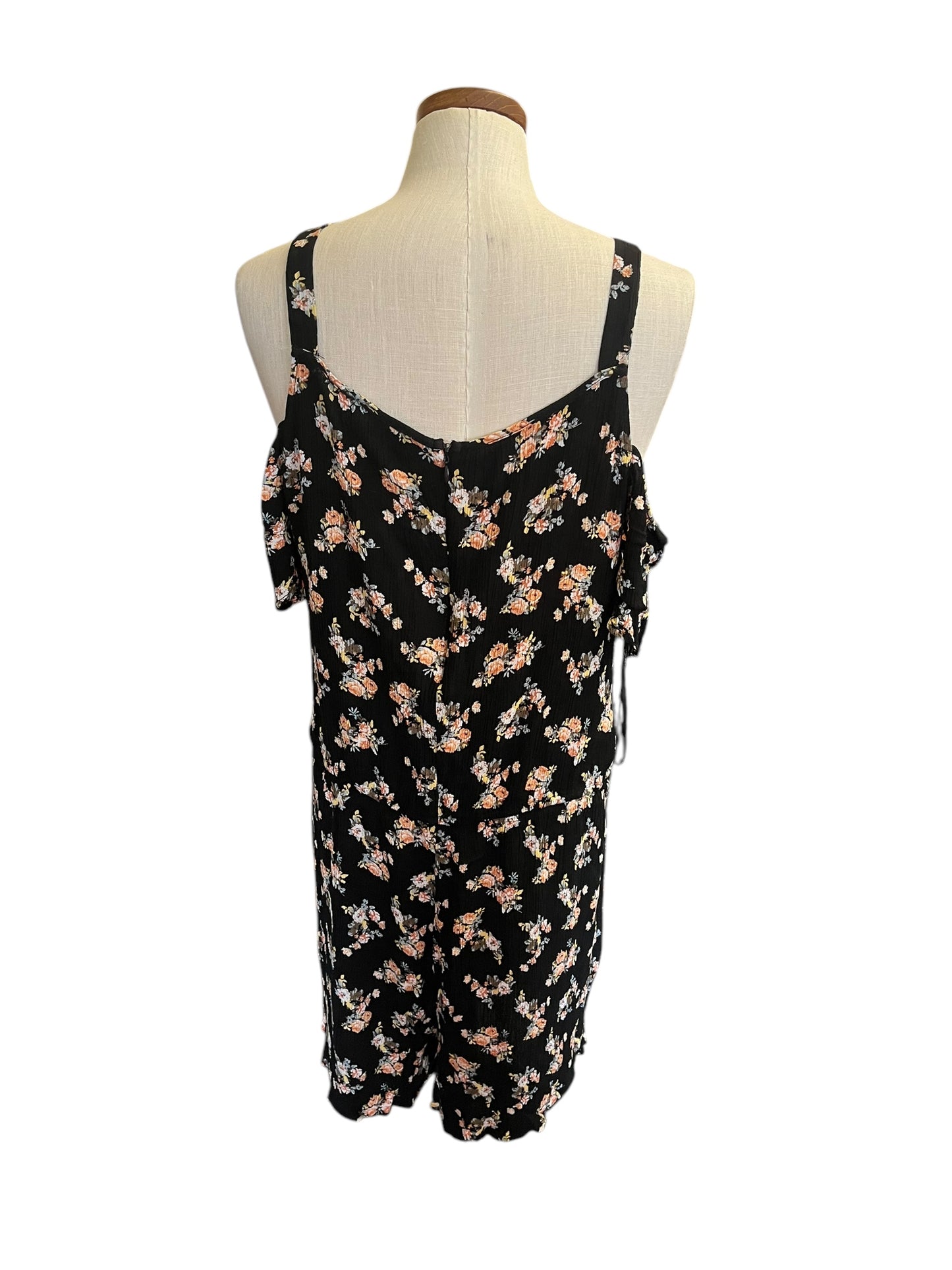 black floral Forever21 Romper, 2XL