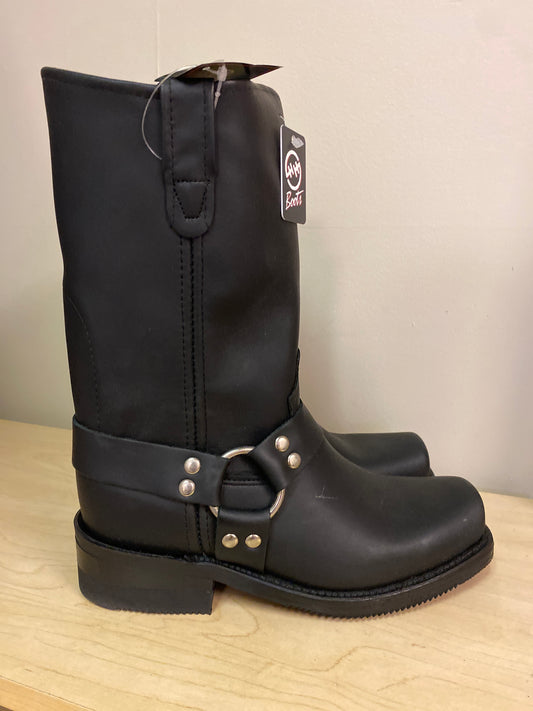 Black Double H Boots, 8