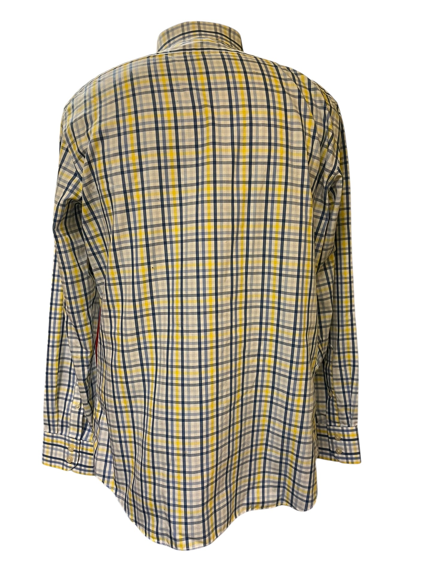 Blue Plaid Banana Republic Men's Tops, Medium