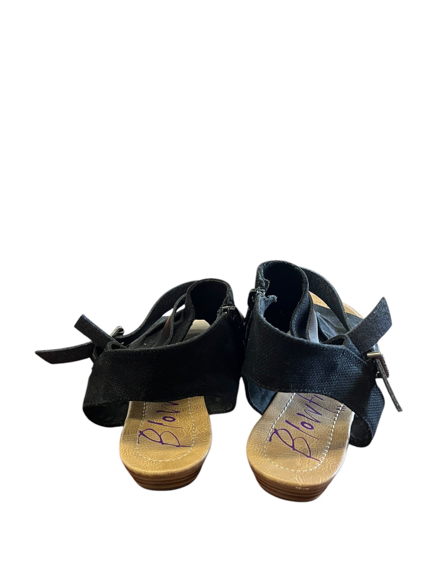 Black Blowfish sandals, 8