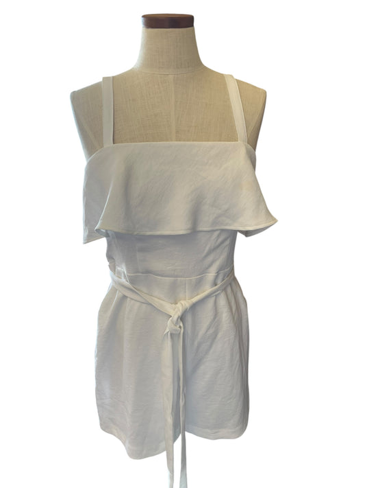 White Express Romper, Medium