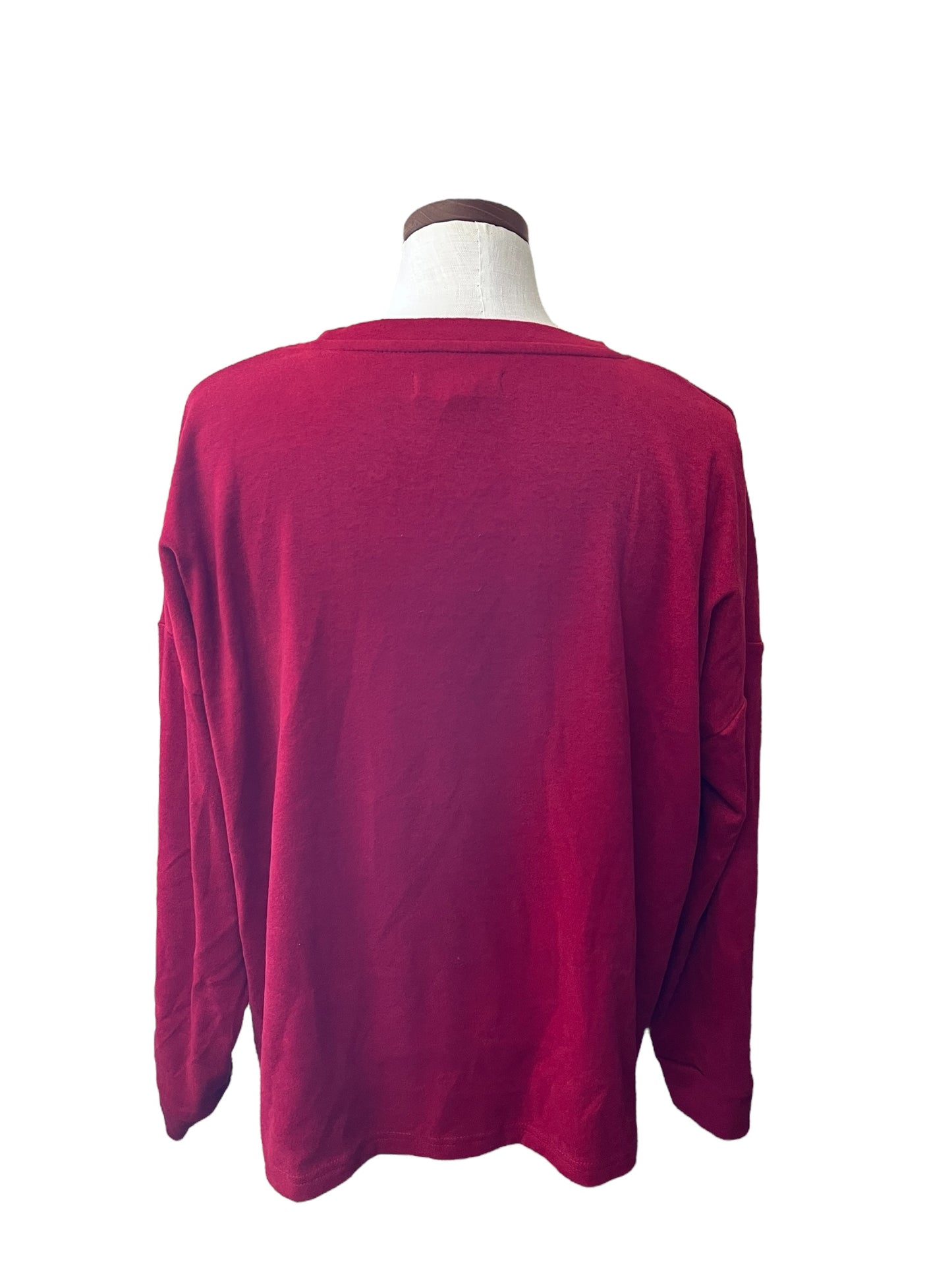 Red Rae Dunn Sweatshirt, Large