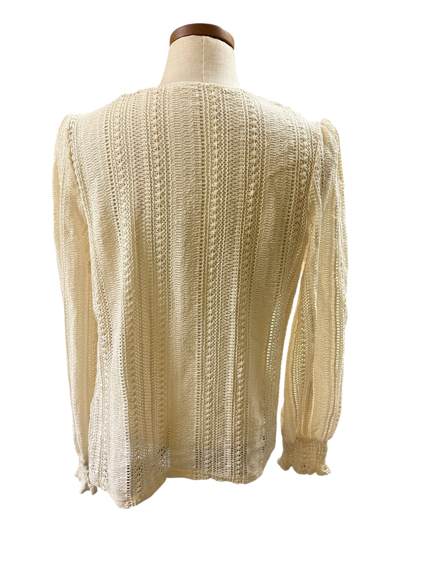 Cream Peace N Love Women's top, Medium