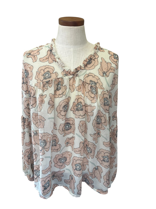 floral Lucky Brand Women's top, Medium