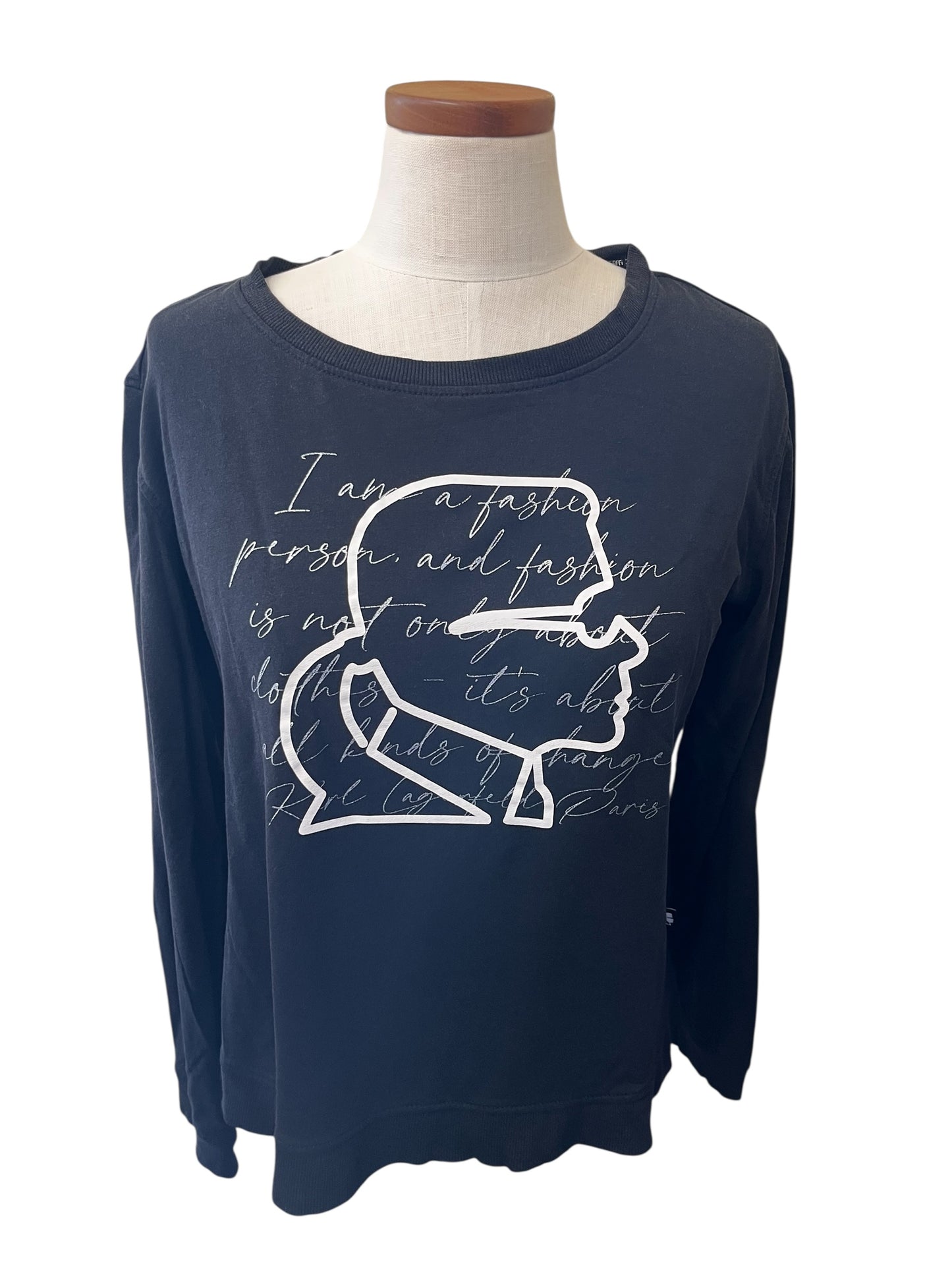 Black Karl Lagerfeld Sweatshirt, Small
