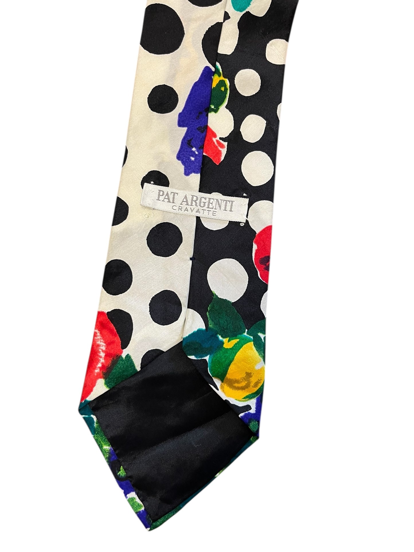 black floral Pat Argenti tie