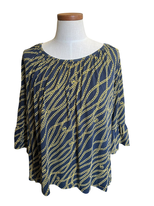 Navy Michael Michael Kors Women's top, Large