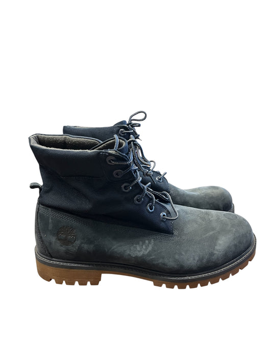 Navy Timberland Boots, 10.5