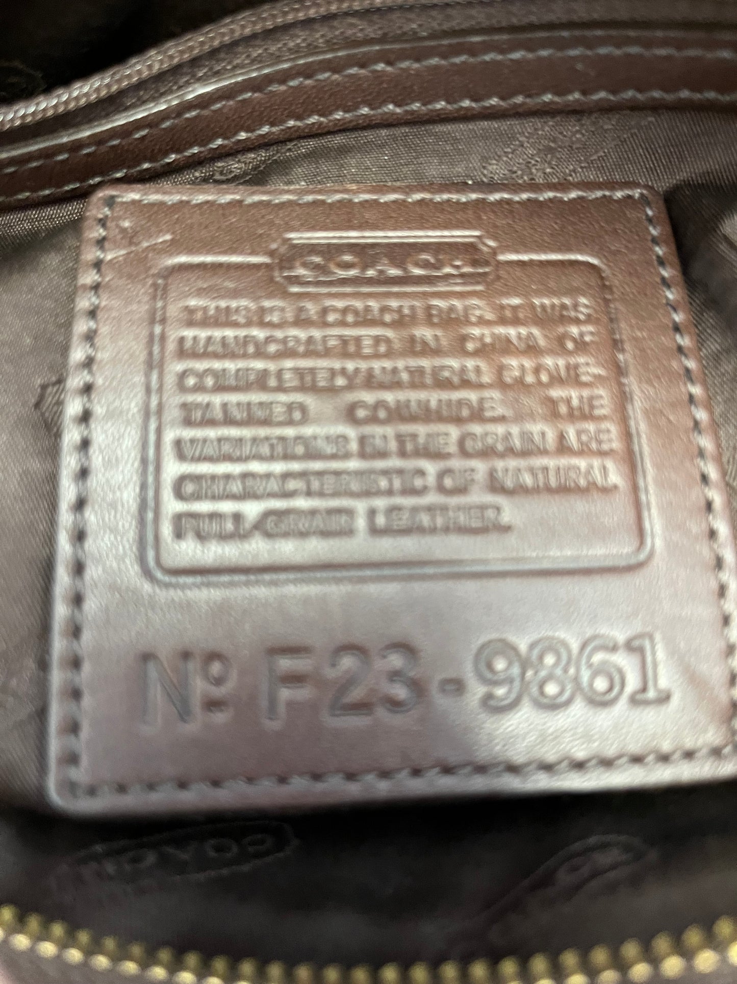 Brown Coach Purse