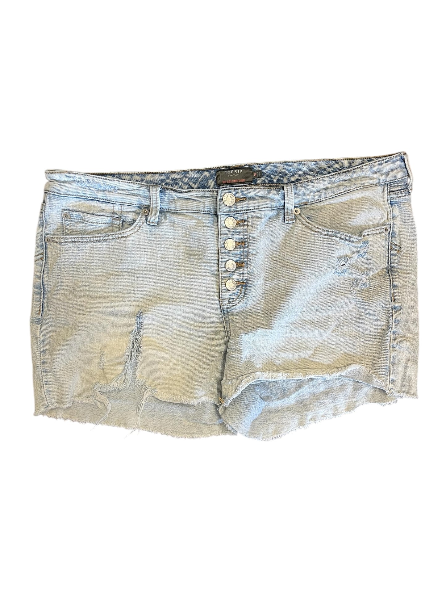 Light Denim Torrid shorts, 18