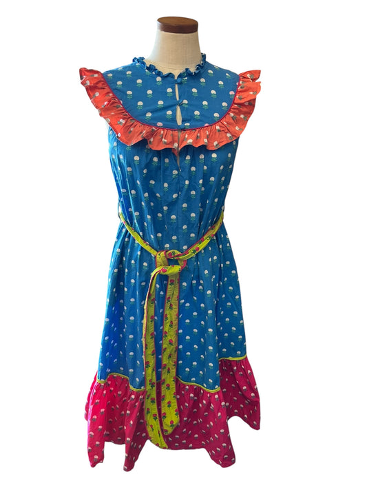 Blue, Pink Printfresh Dress, xs