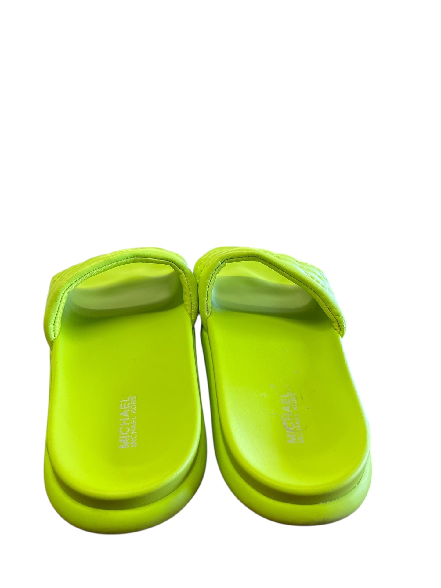 Lime Green Michael Michael Kors sandals, 8