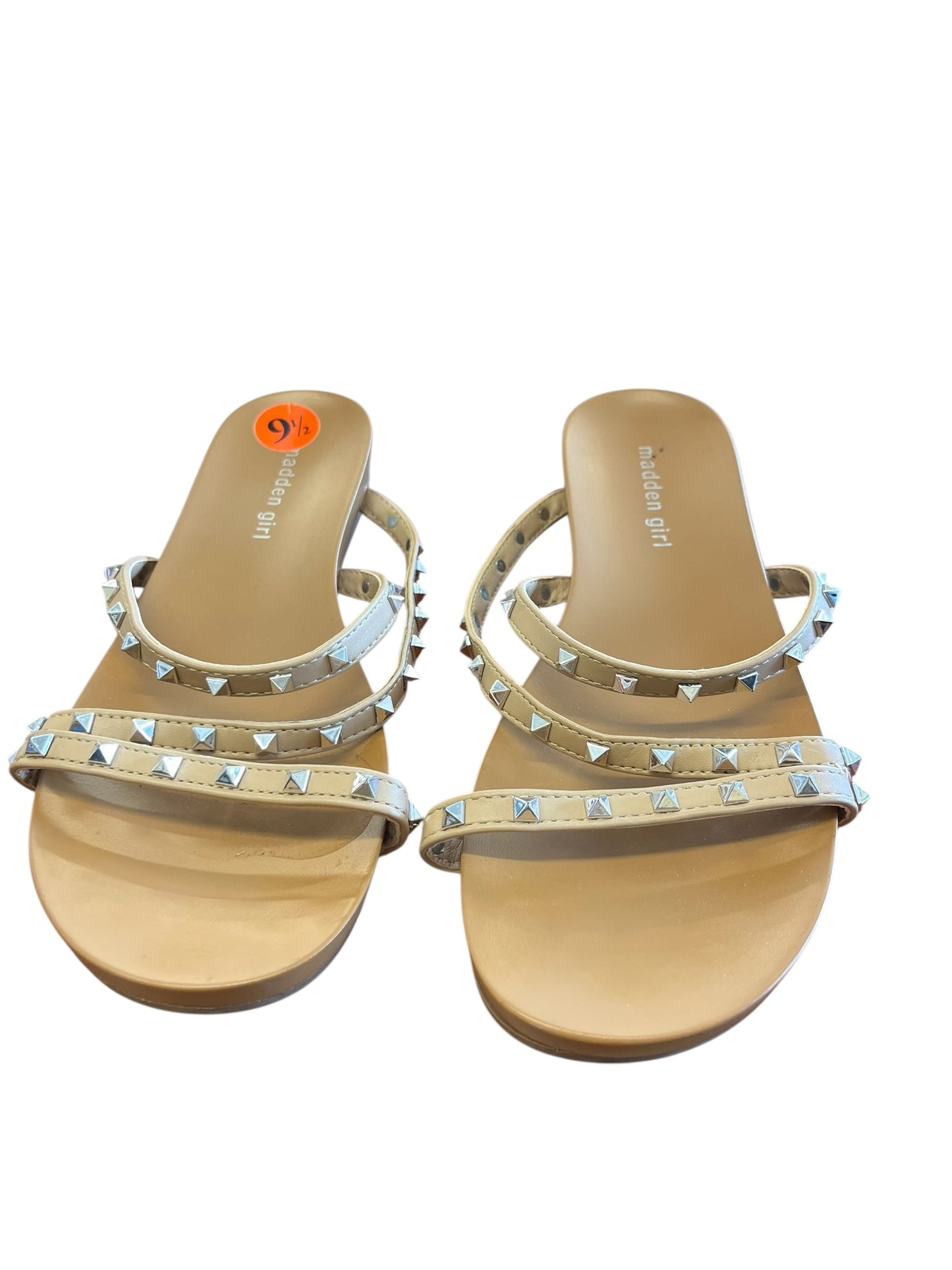 Tan Madden Girl sandals, 9.5