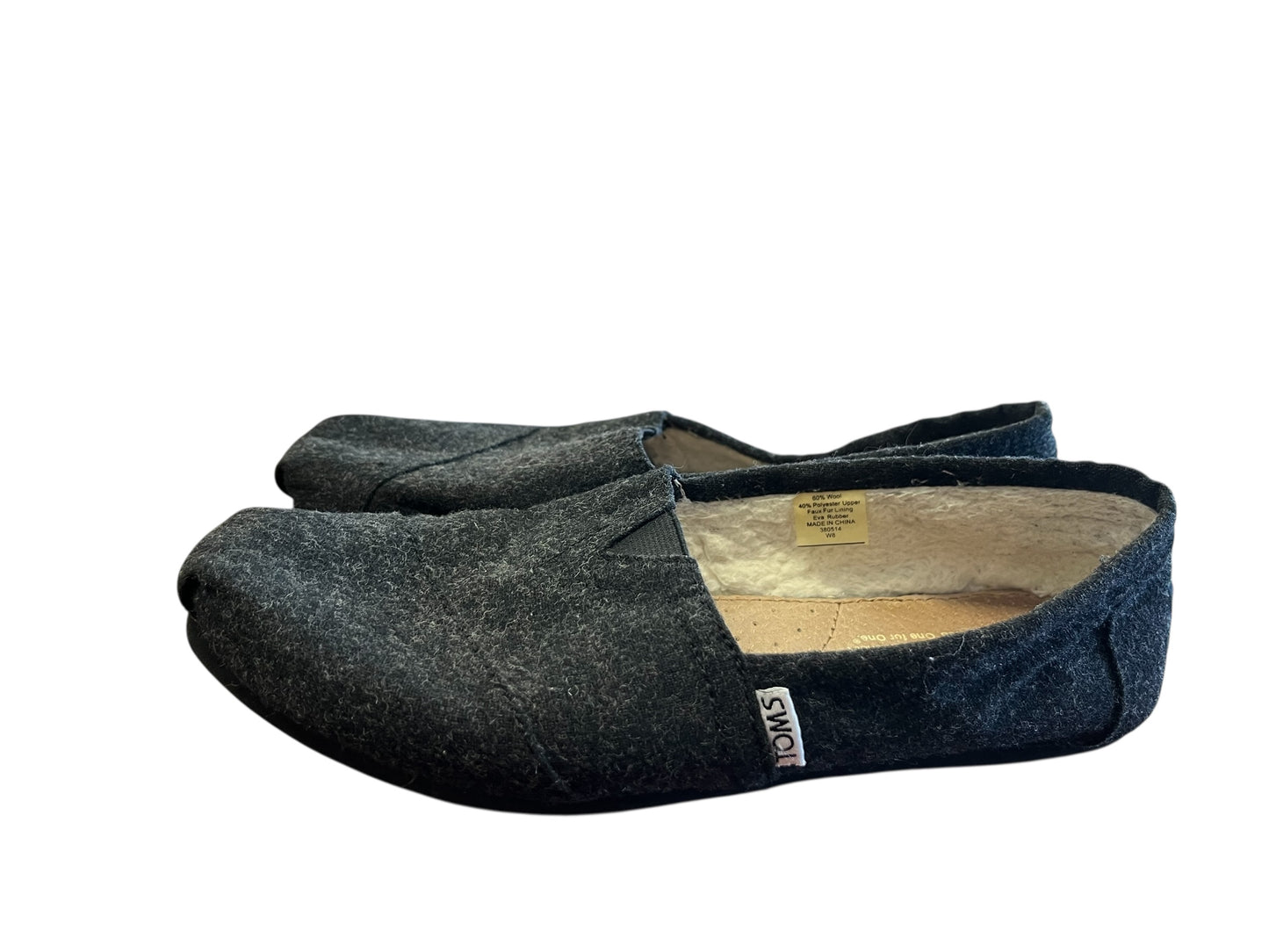 Charcoal Toms Loafers, 8