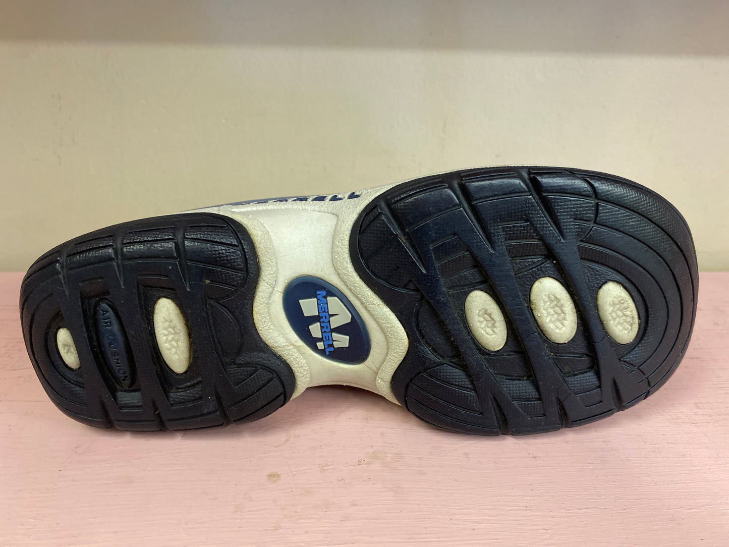 blue Merrell shoes, 7.5