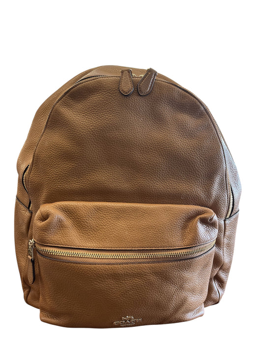 Tan Coach backpack