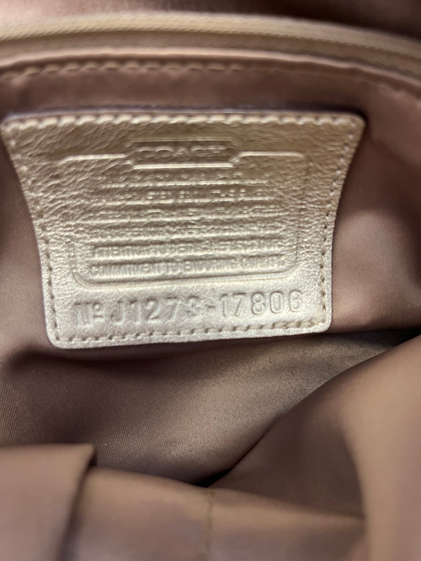 Khaki Coach Purse