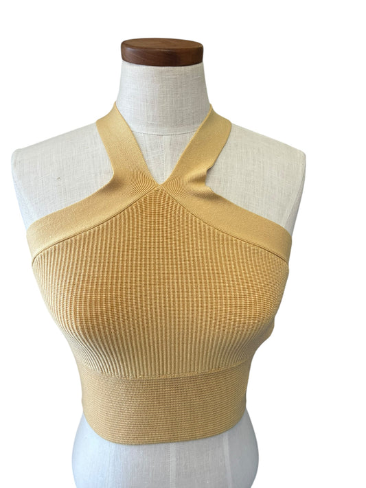 Yellow Abercrombie  & Fitch Juniors top, Medium
