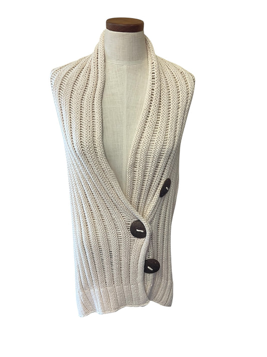 Cream Pure Knit Cardigan, one size
