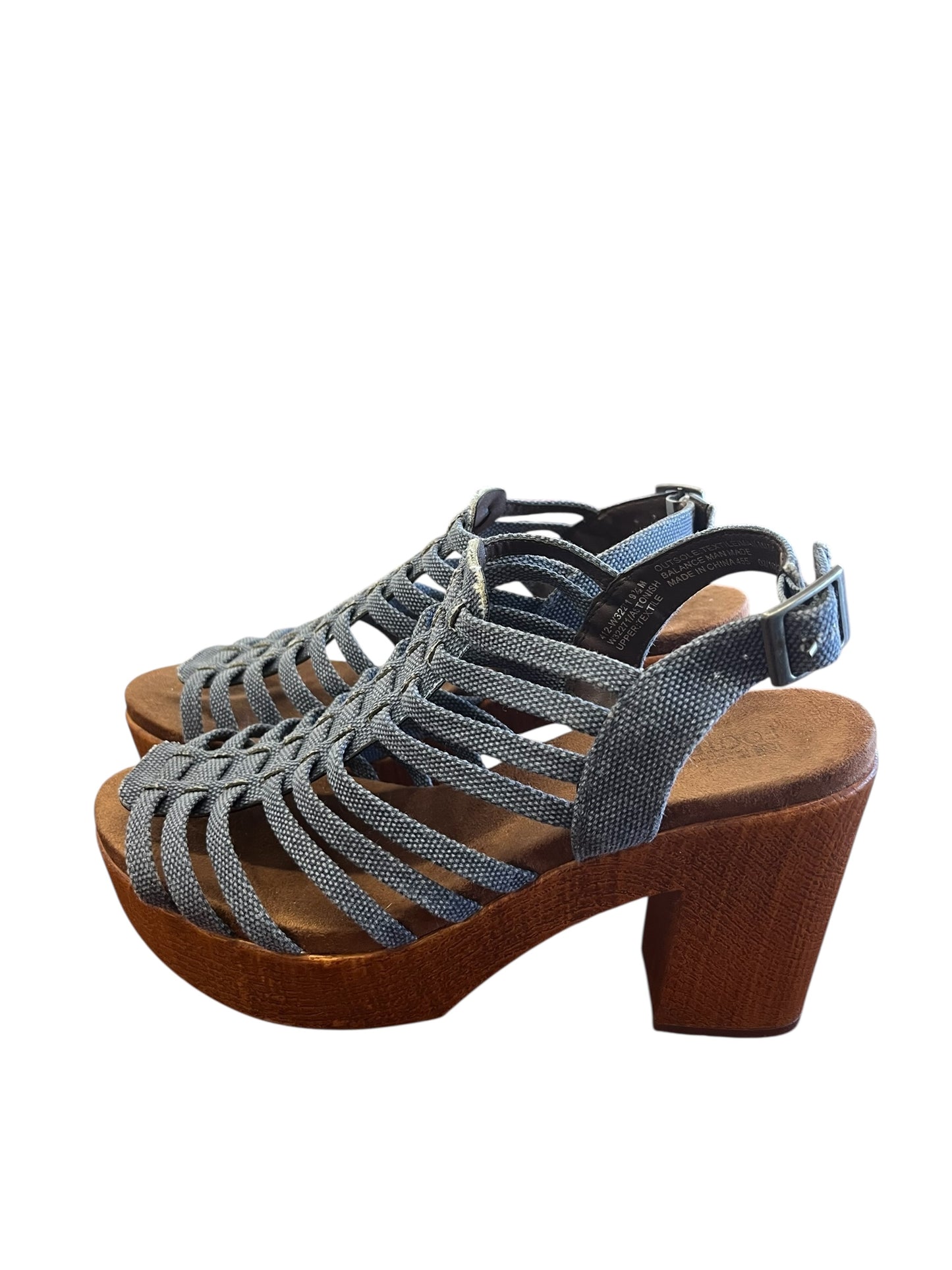 Blue White Mountain Heels, 9.5