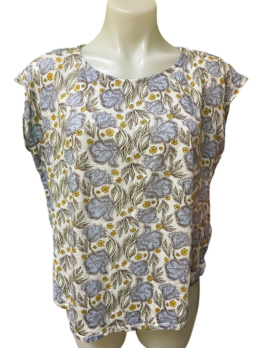 blue floral Rachel Zoe Women's top, Medium