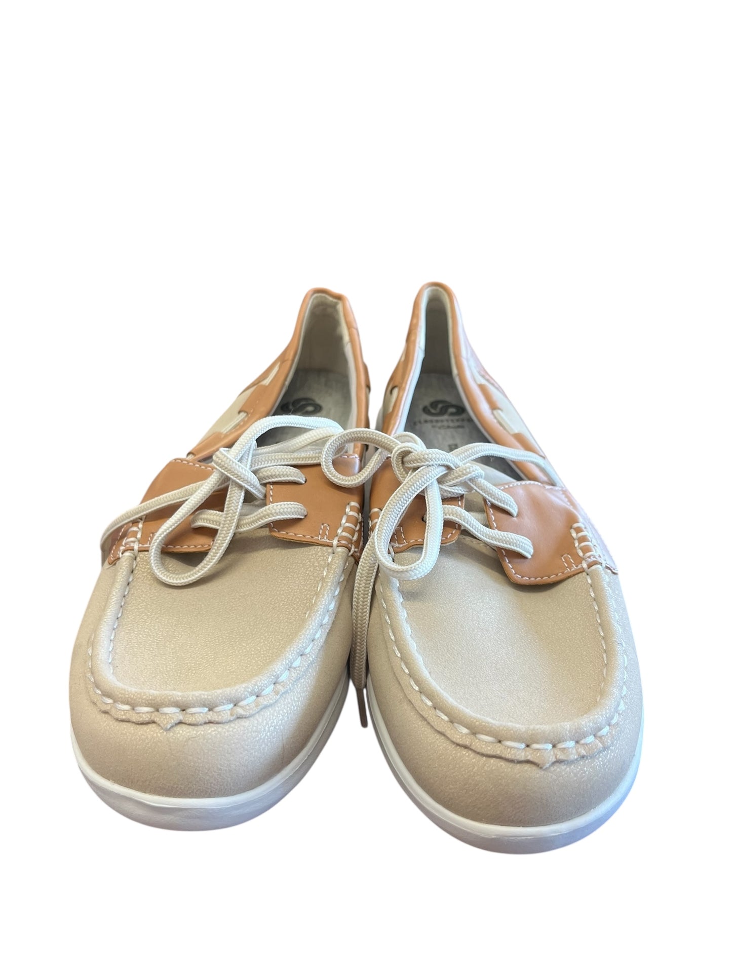 champagne Clarks Loafers, 9