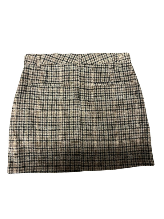 Brown Plaid Delight Skirt, Large