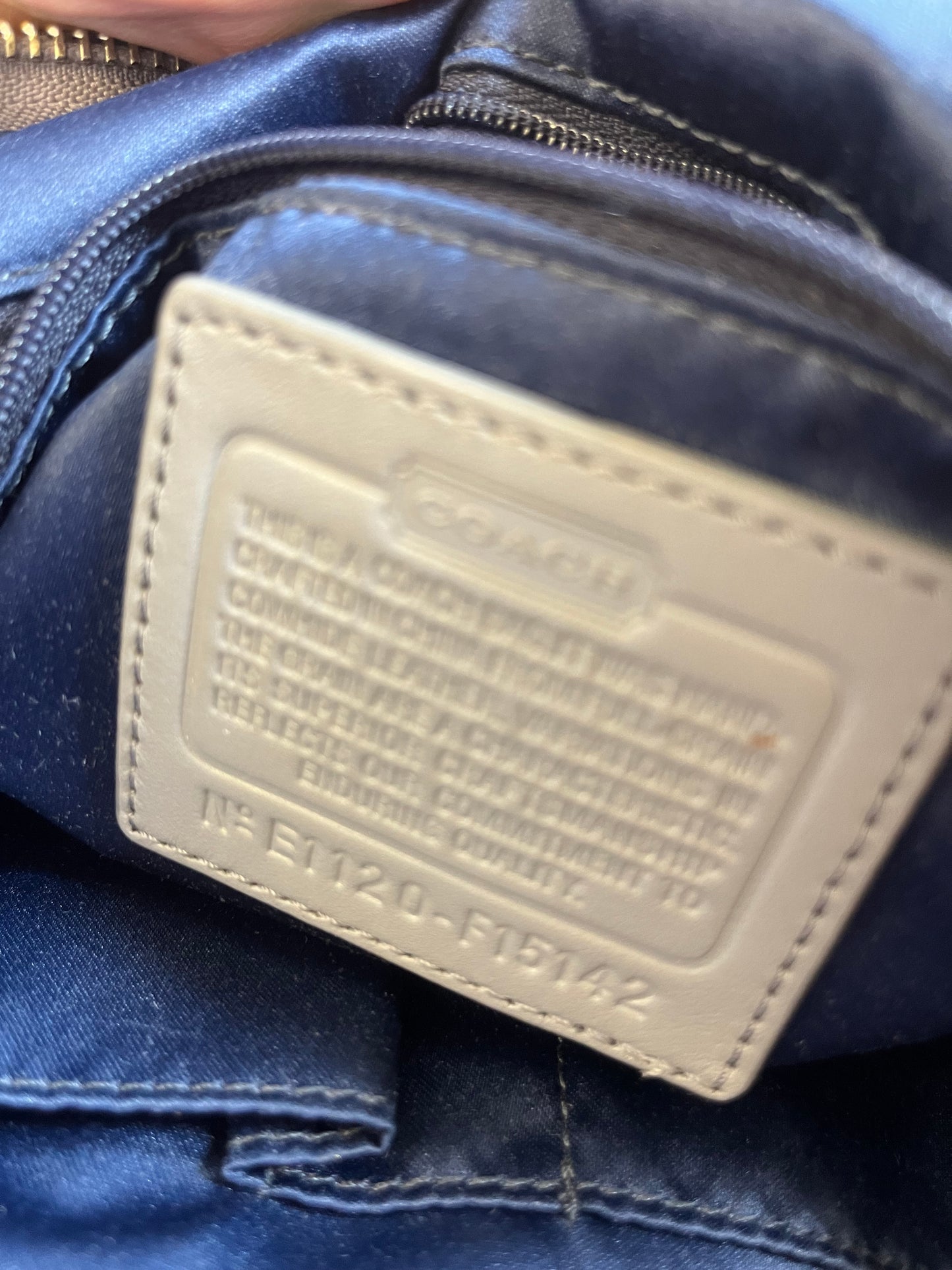 Gray Coach Purse