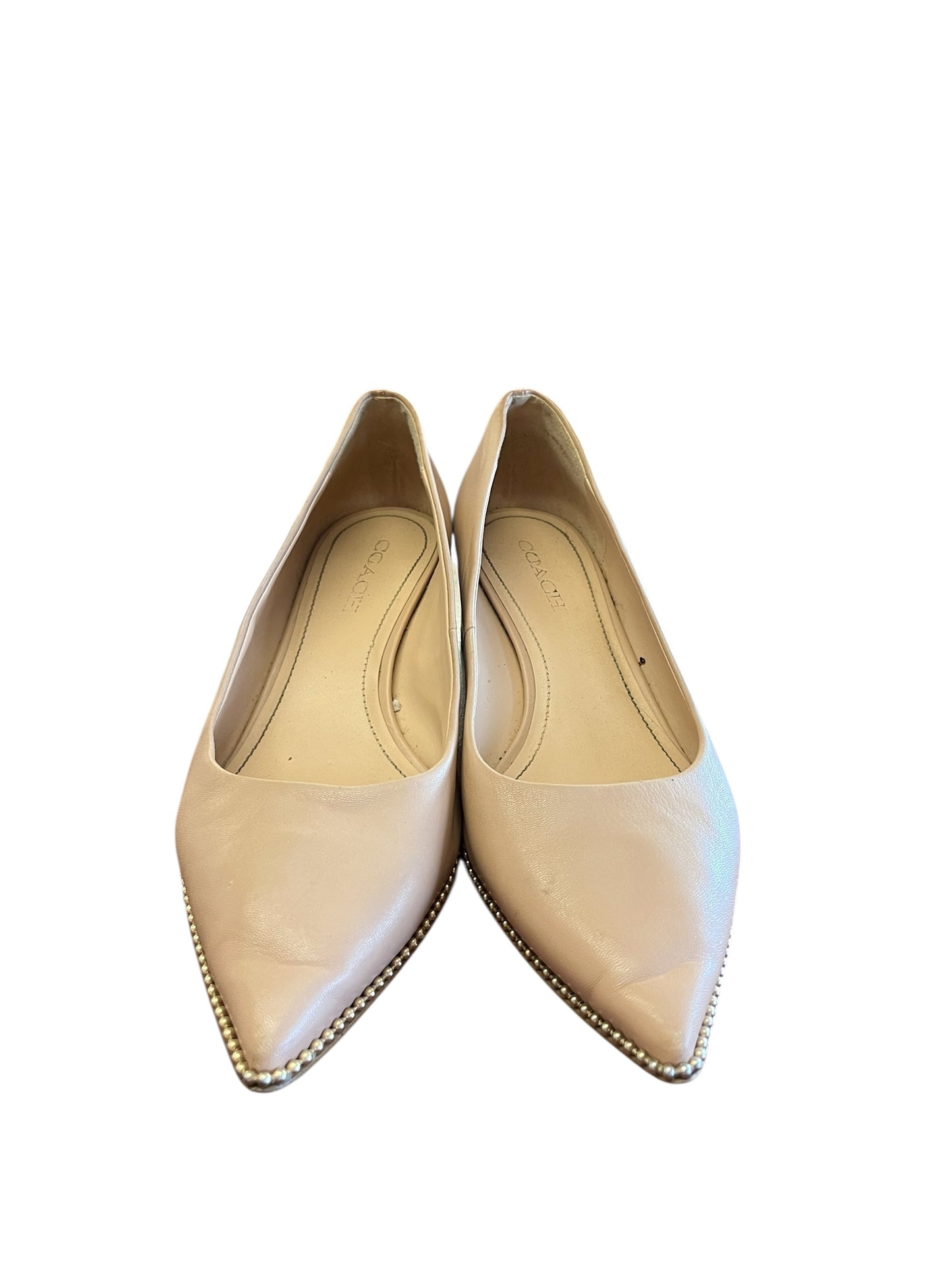Tan Coach Heels, 10