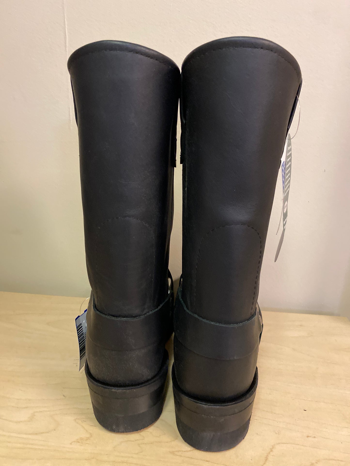 Black Double H Boots, 8