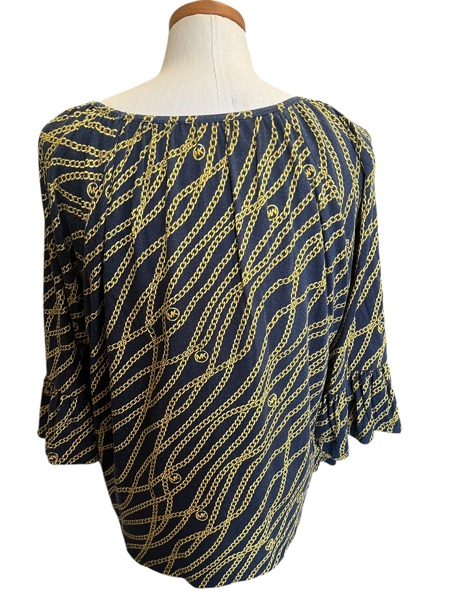 Navy Michael Michael Kors Women's top, Large