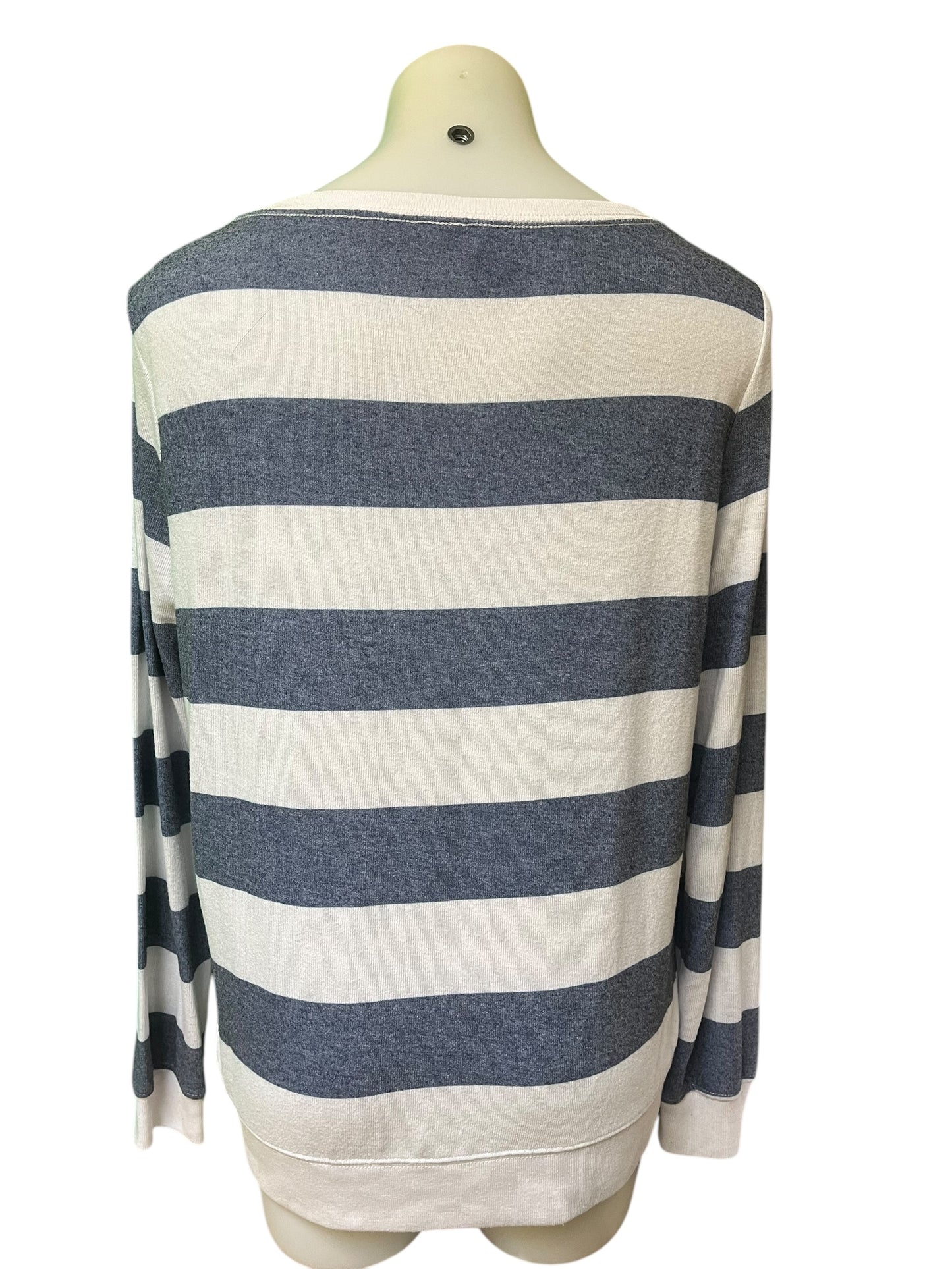 blue stripe Betsey Johnson Women's top, Medium