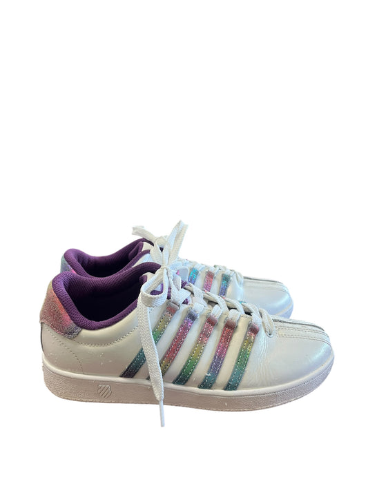 White K Swiss Sneakers, 6.5