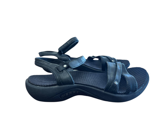 Black Merrell sandals, 7