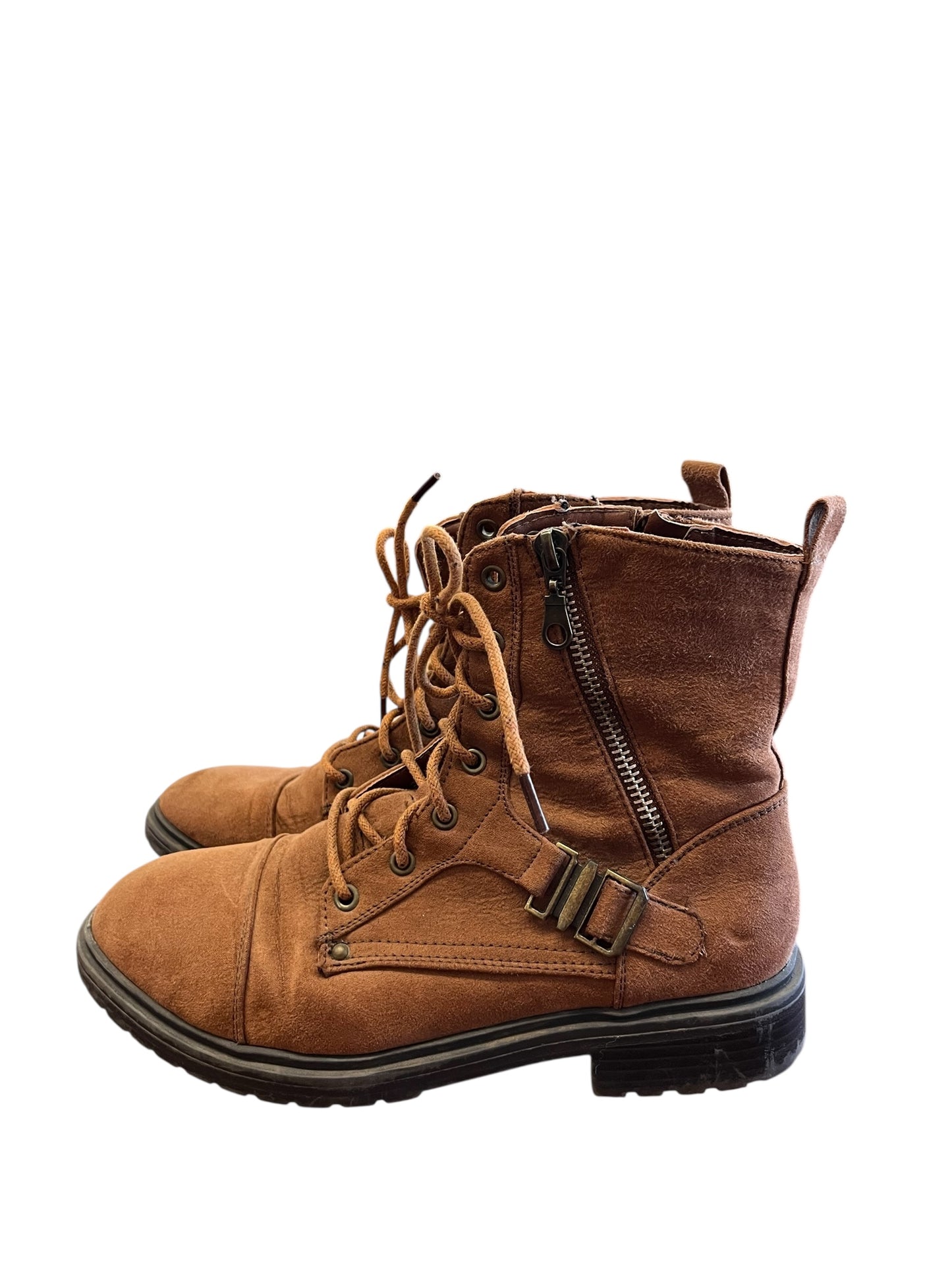 Brown JustFab Boots, 8