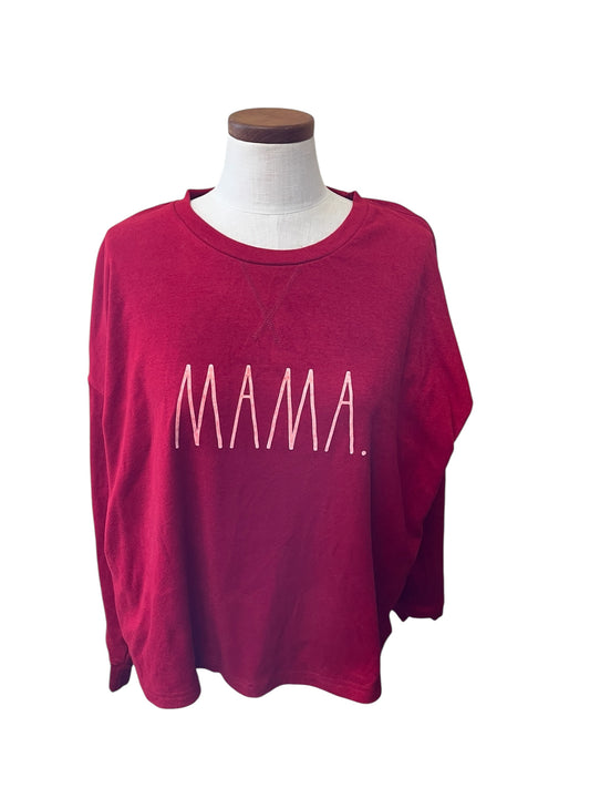 Red Rae Dunn Sweatshirt, Large